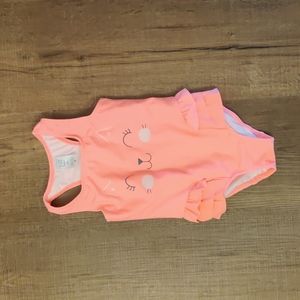 Carter's Just one you, Hot pink kitty cat one piece swimsuit